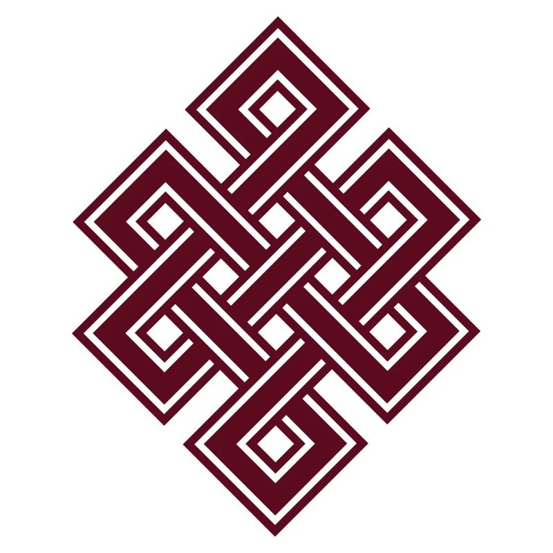 Noeud sans fin tibétain, éternel, celtique, boucle