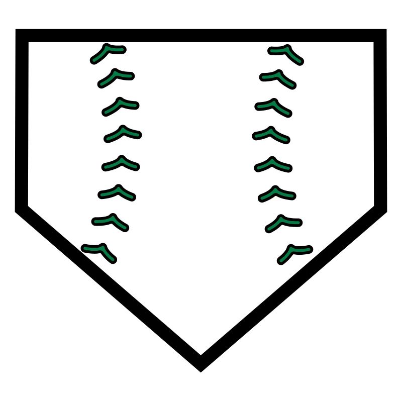 Homeplate Baseballnaht