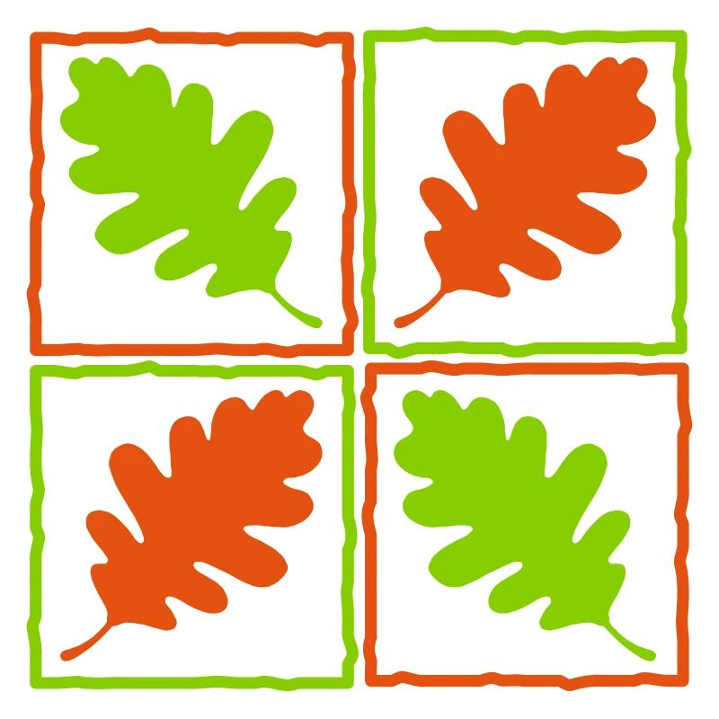 Feuilles de bois allemands feuilles glands automne