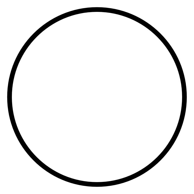 Mathematics icon - circle