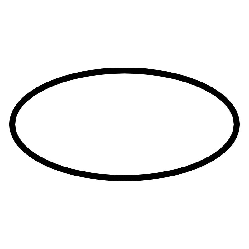 Math symbol - ellipse