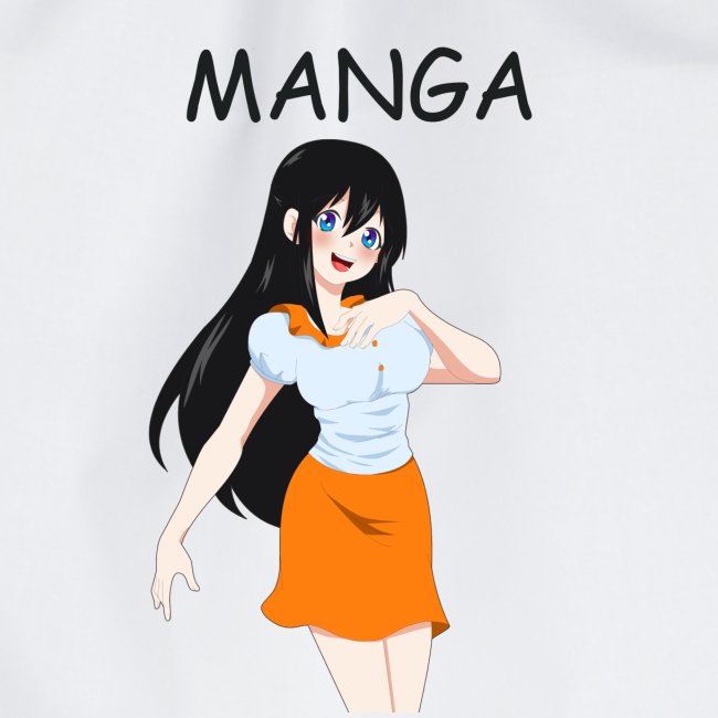 Anime girl 01 Text "Manga"