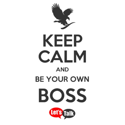 Own Boss Keep Calm dark letters - Turnbeutel
