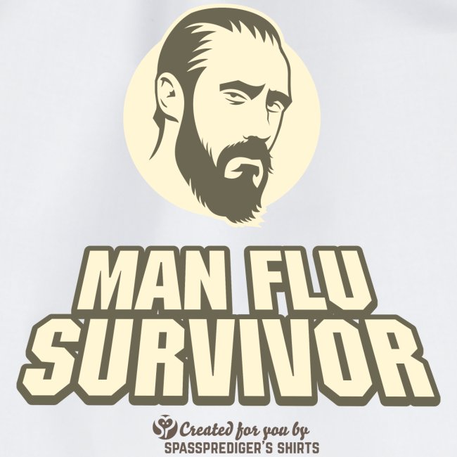 Man Flu Survivor T-Shirt Design