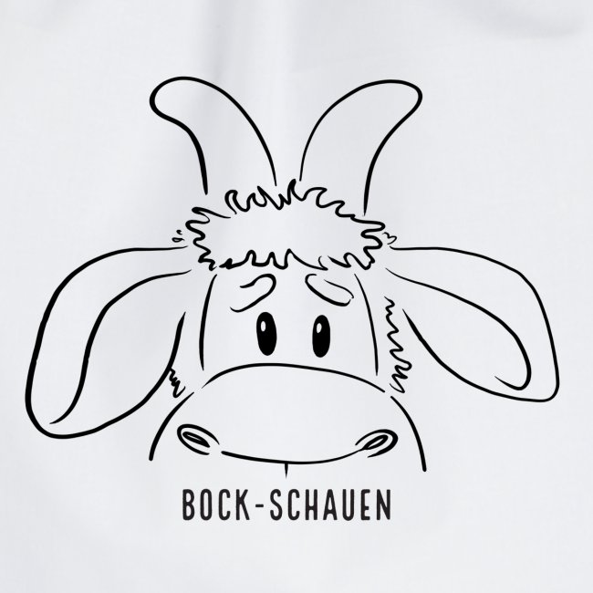 Schafbock: Bock schauen - schwarz