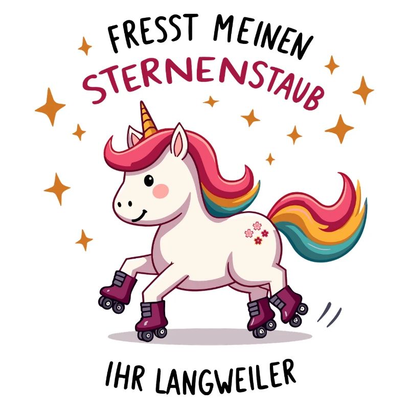 Rollschuh Einhorn