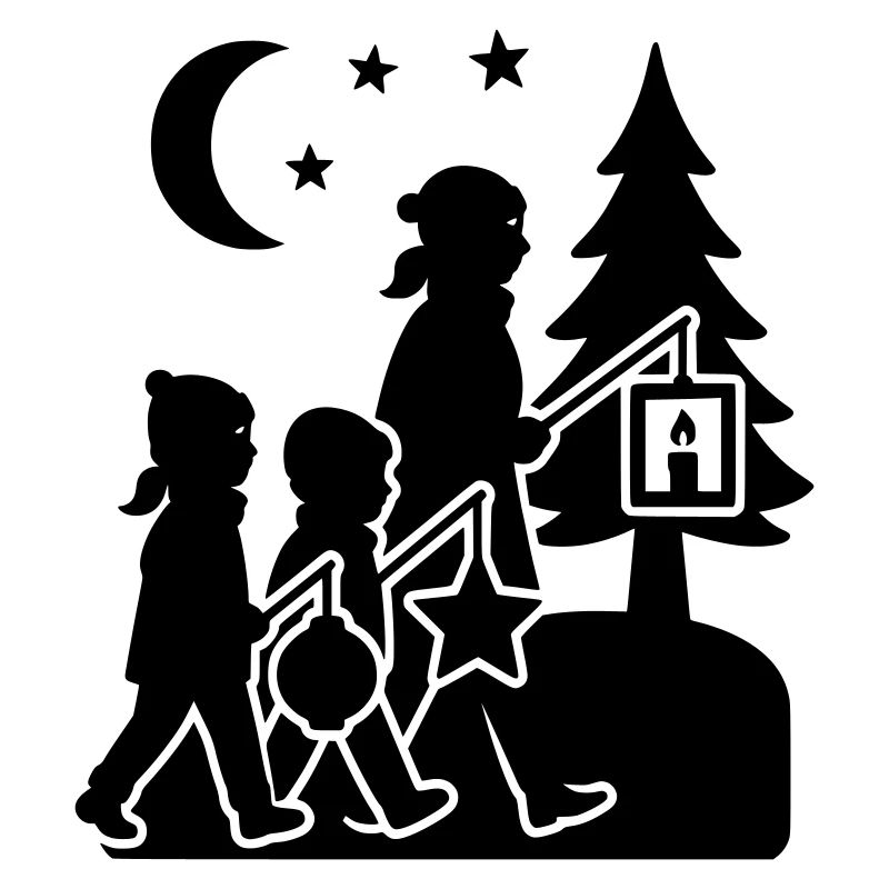Lantern Running Kids