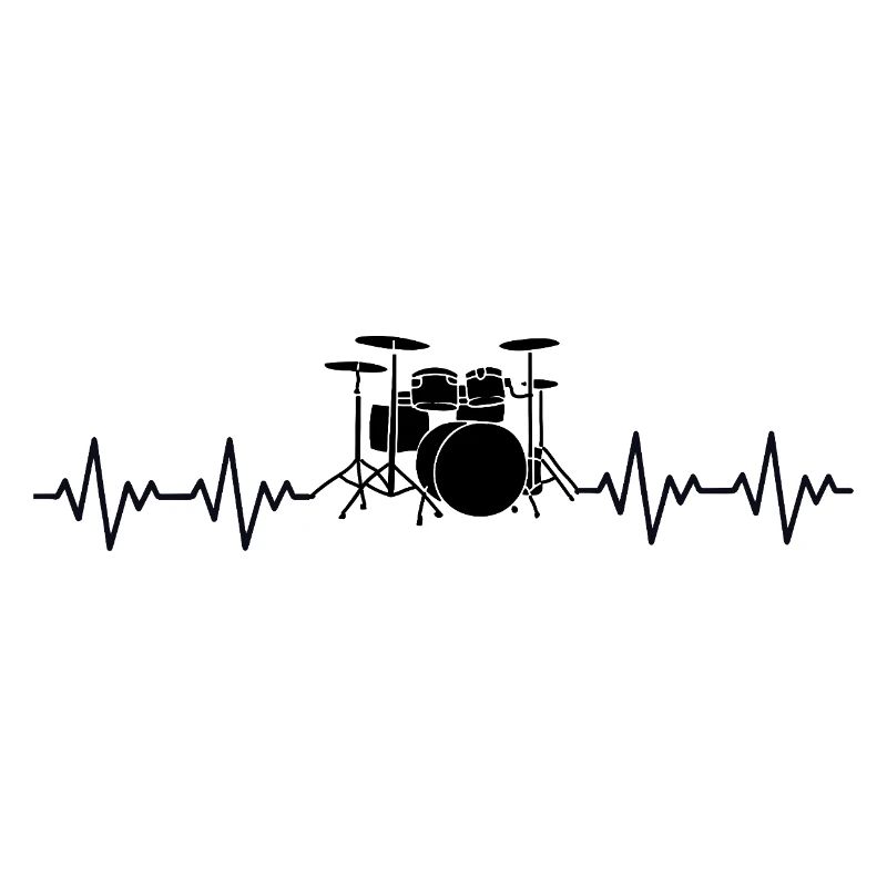 Drummer Drums Drums ECG Heartbeat