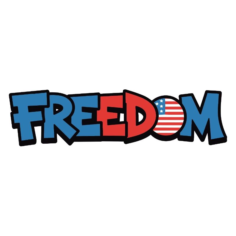 Freedom Typography Statement Design