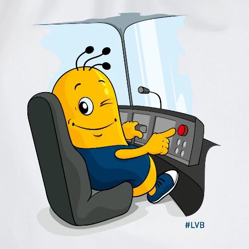 Bini der Straßenbahnfahrer - Turnbeutel