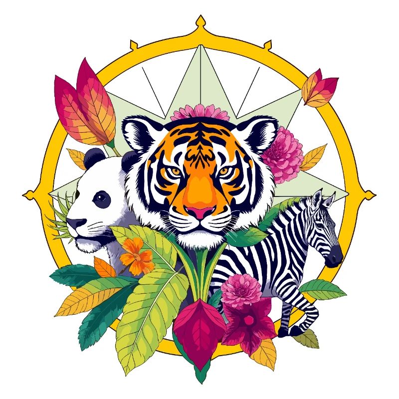 Tiger Panda Zebra