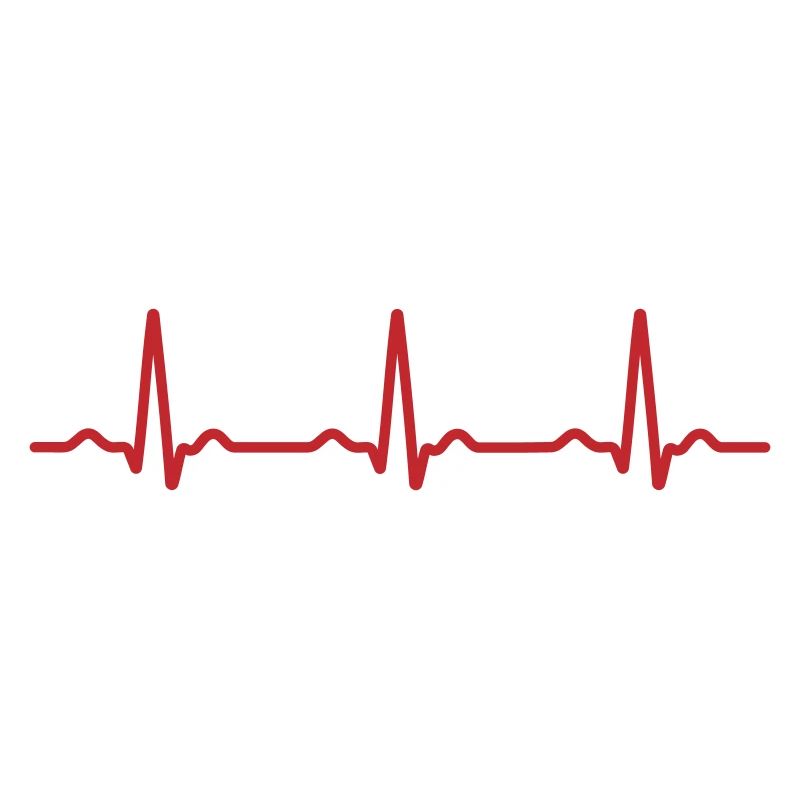 Seamless Red Ecg Heartbeat Pattern
