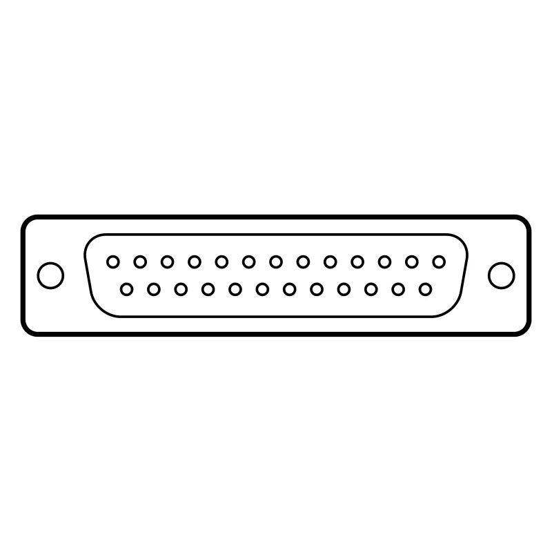 DB 25 Connector Parallel, Drucker