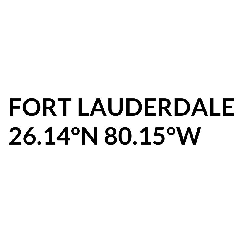 Fort Lauderdale, Florida, USA Coordinates