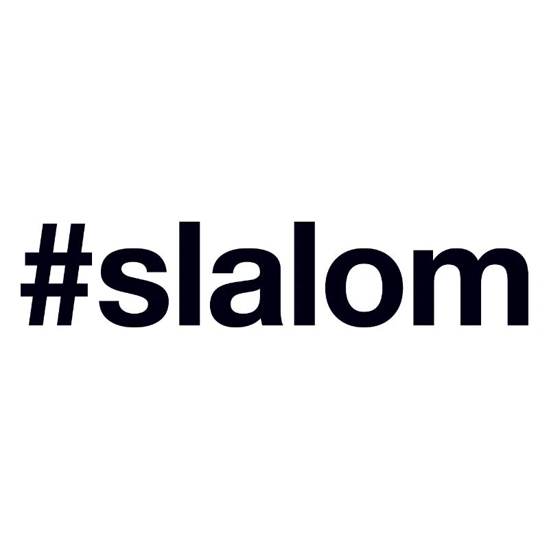 SLALOM Hashtag