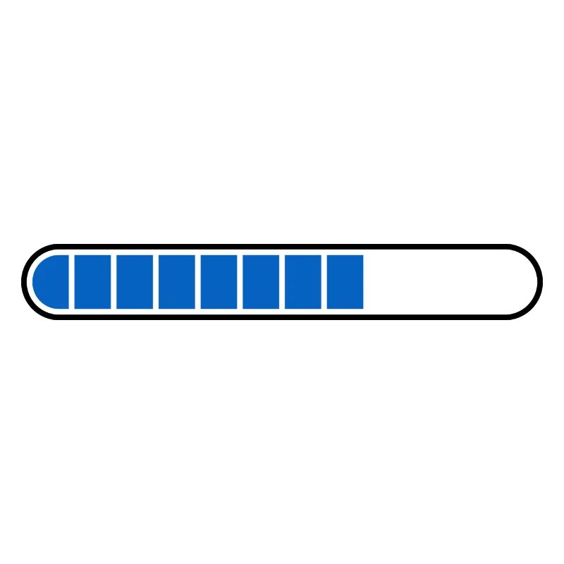 Loading bar PC Icon blue