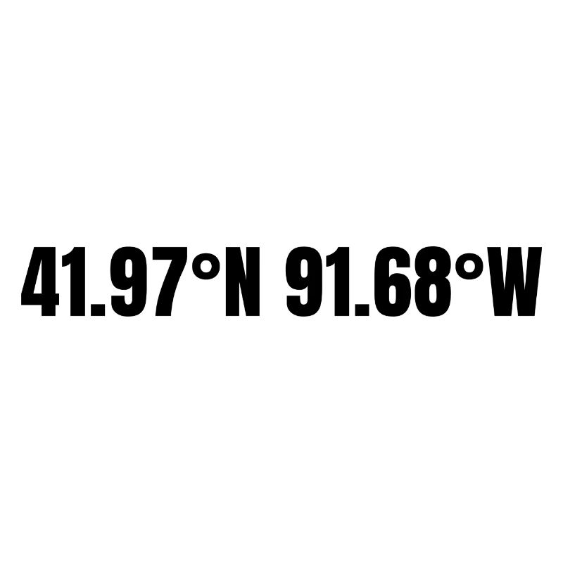Cedar Rapids, Iowa, USA Coordinates
