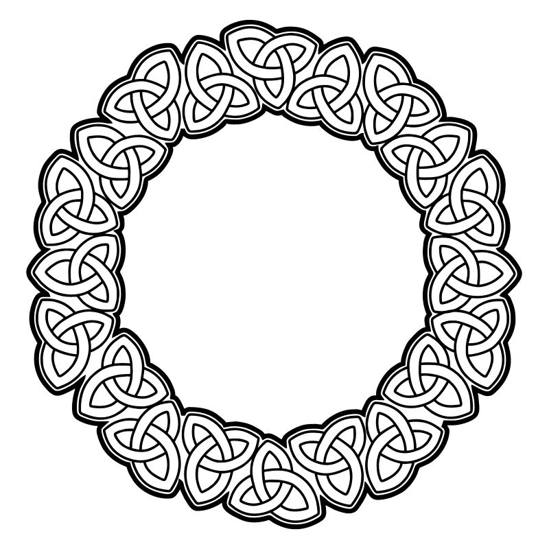 Triquetra Decorative Viking circle