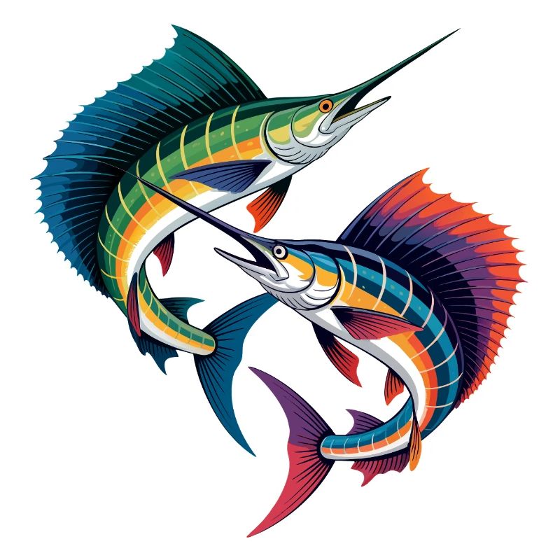 Doppelter Bunter Marlin