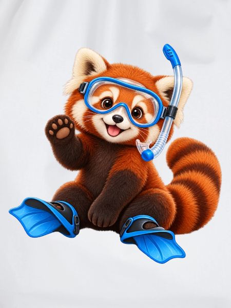 Tauchender Red Panda