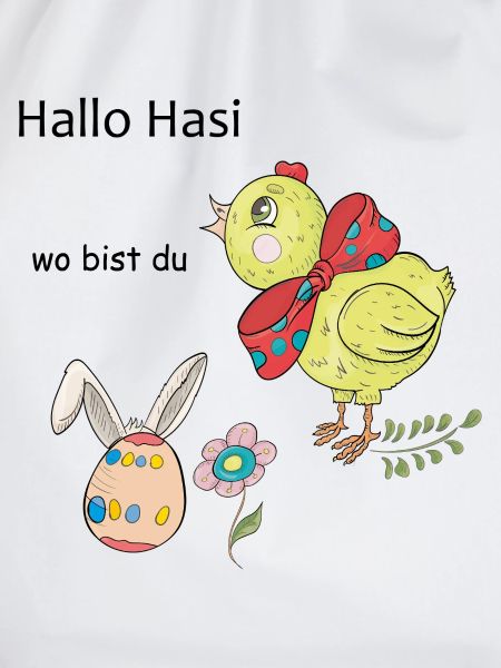 Easter chicken with bow