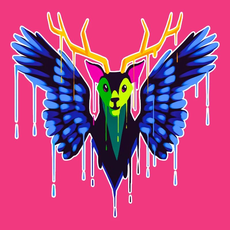 A Beautiful and Fun Peryton Bat Design