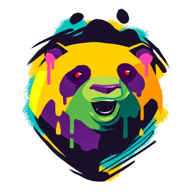Un design de panda beau et drôle