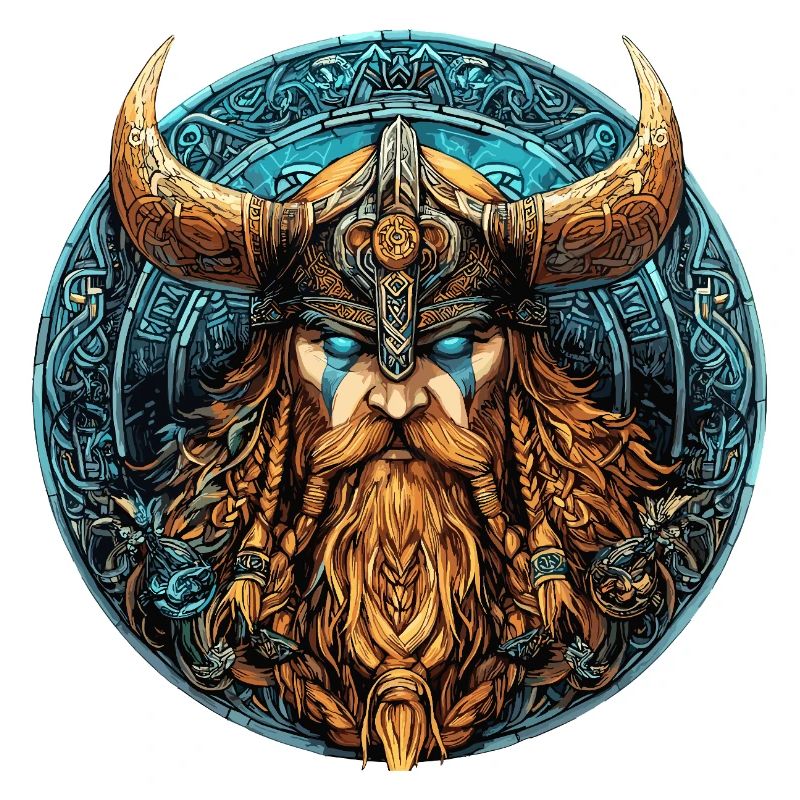 Viking Warrior Runic Circle