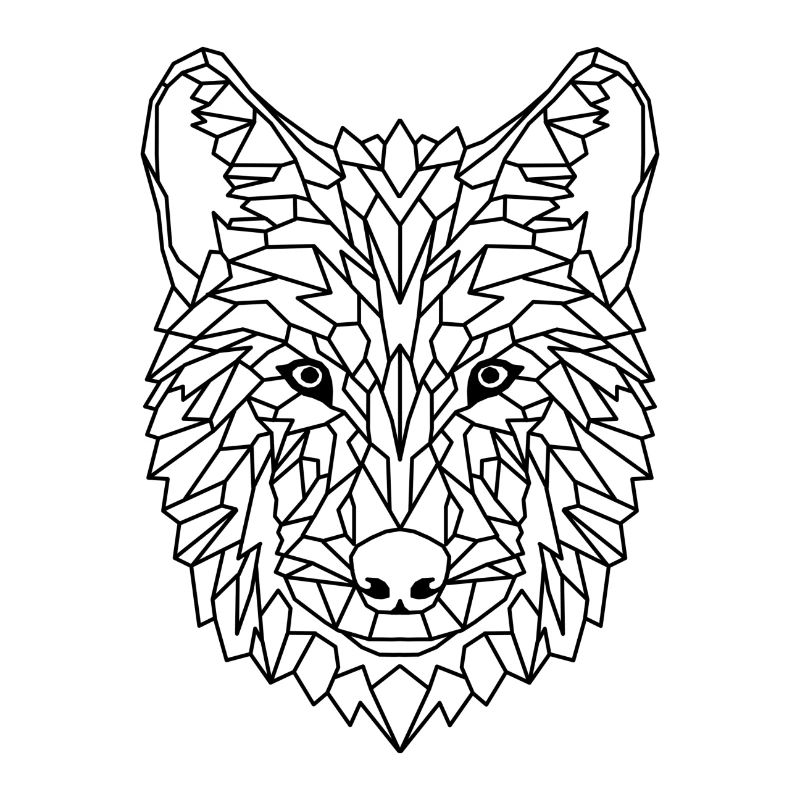 Wolf geometrisch