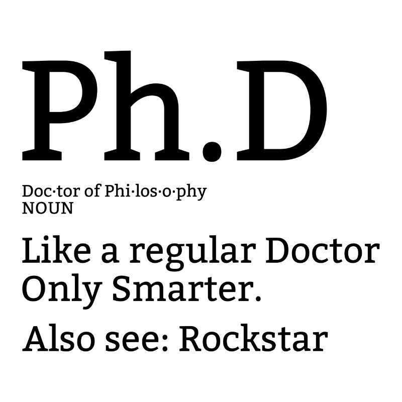 Phd Doktor Student Uni Spruch Geschenk