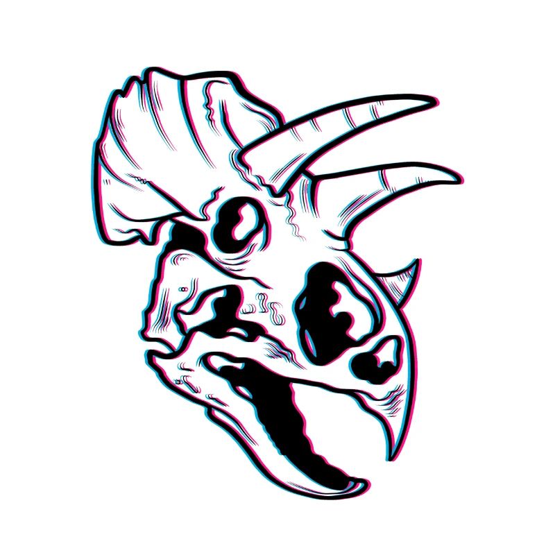 Triceratops blurred effect