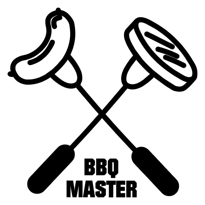 BBQ master avec deux fourchettes croisées