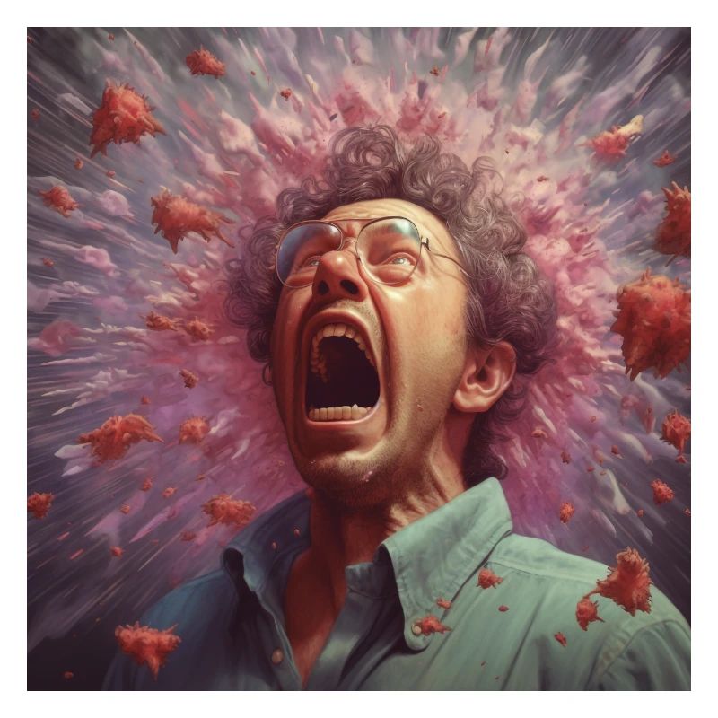 Bacteria fly when sneezing