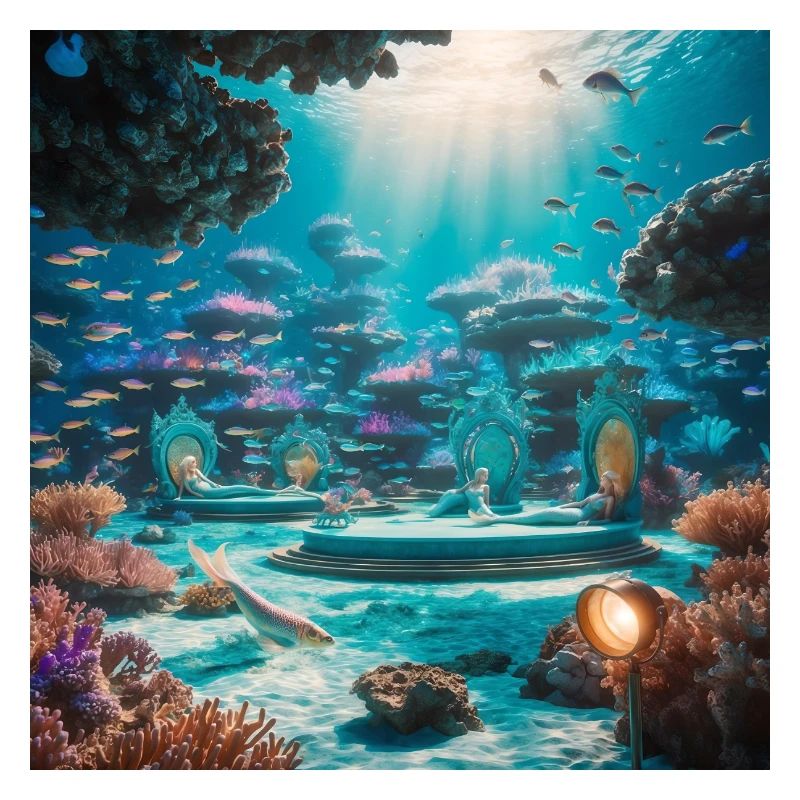 Tauchen Sie ein in ein ätherisches 3D-Rendering von A Magical Under