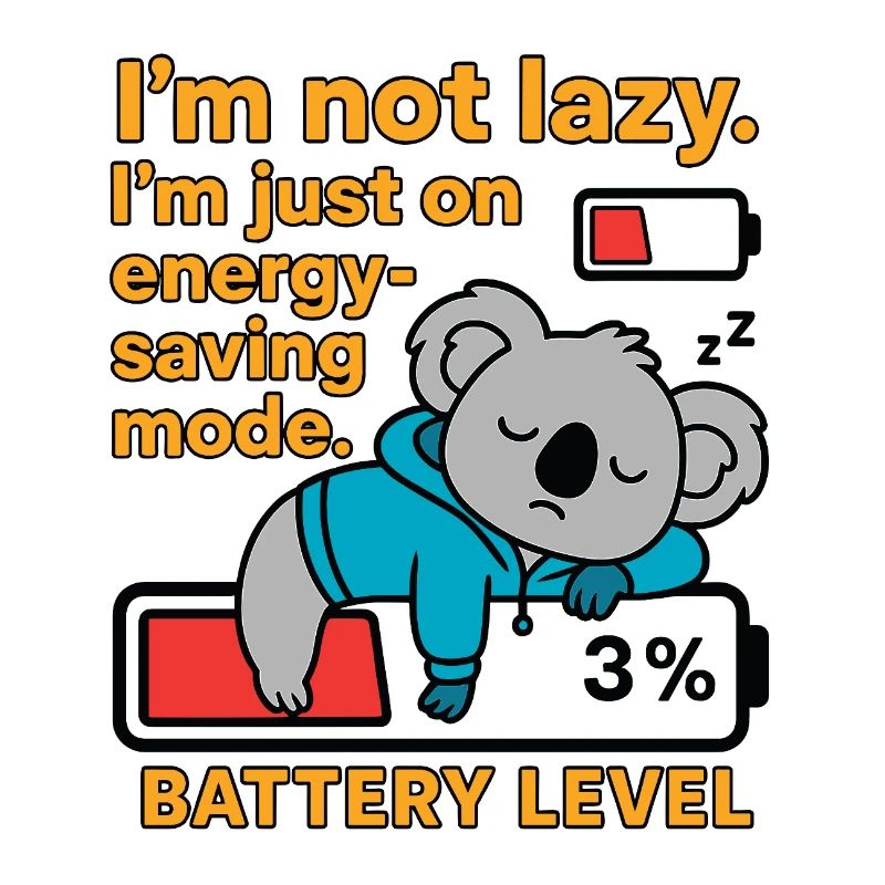 Koala in energy-saving mode