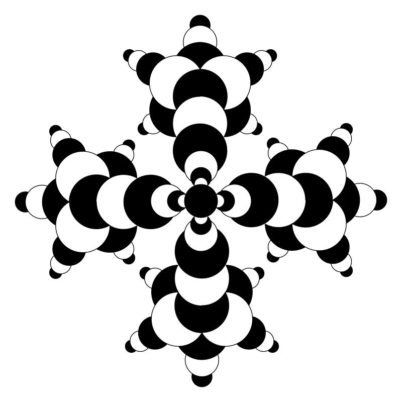 Fractal Molecule Crop Circle