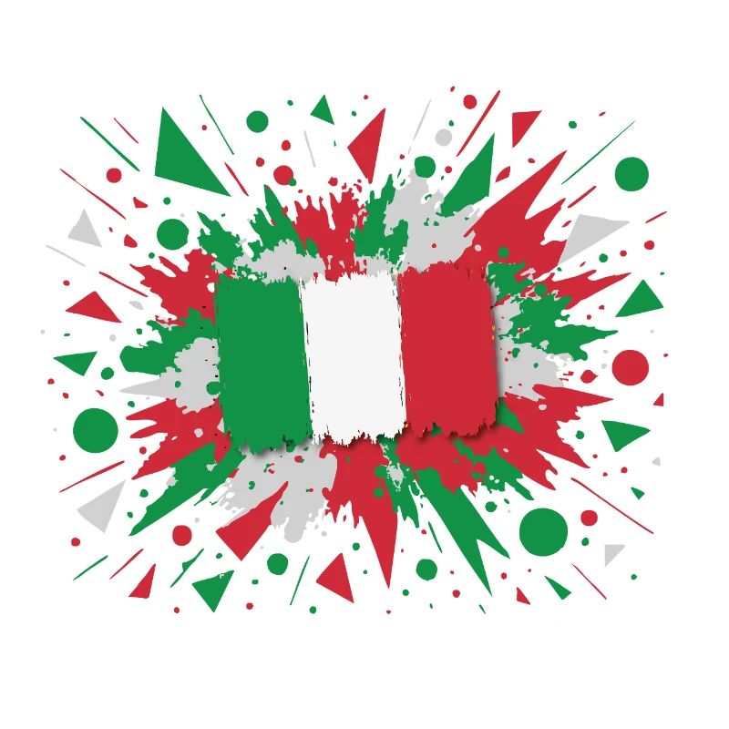 Impression d’art drapeau italien