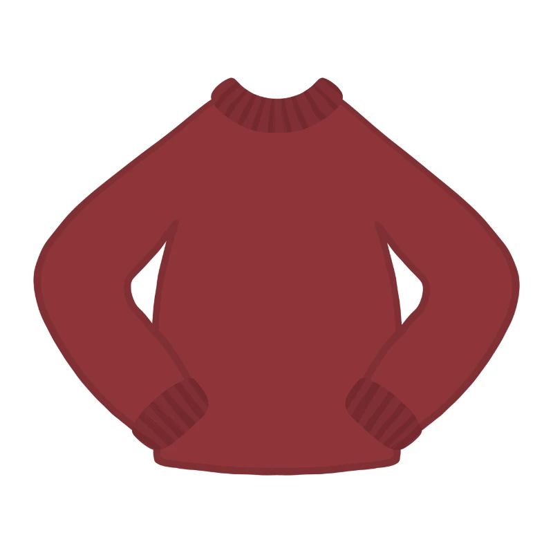 Rostrot Kuscheliger Strickpullover