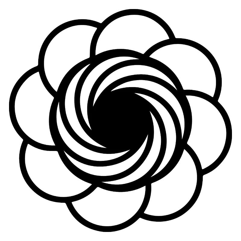 Kosmische Vortex-Blume