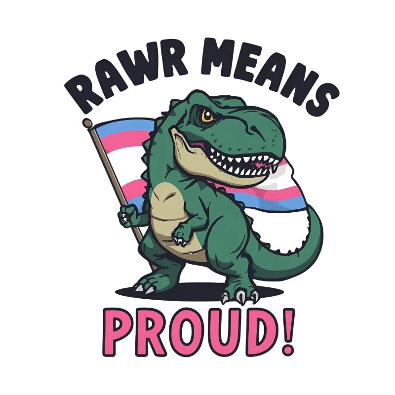T-Rex Pride – Rawr Means Proud