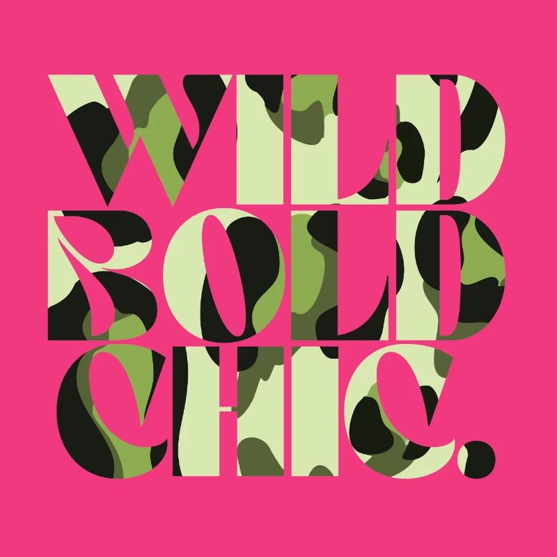 Wild Bold Chic Camouflage Chic