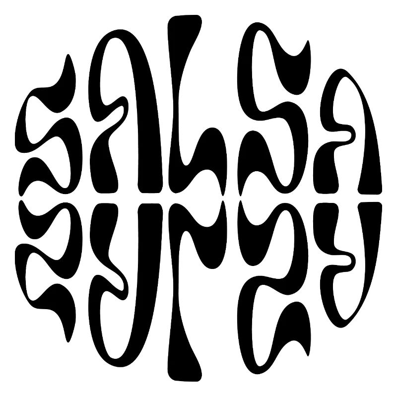 Salsa typographic logo design