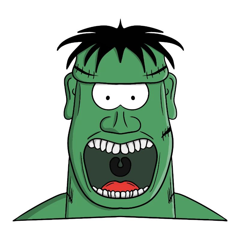Screaming monstrous creature