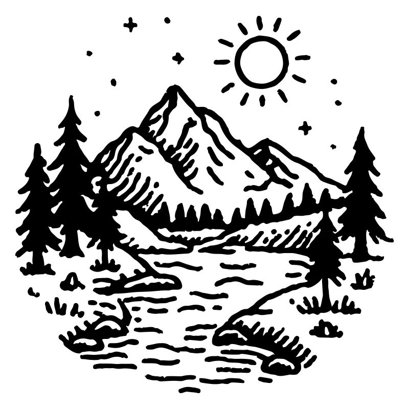Berge Landschaft Wald