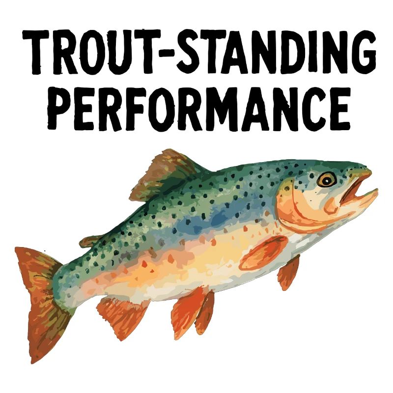 Forelle Aquarell: Trout-standing Performance