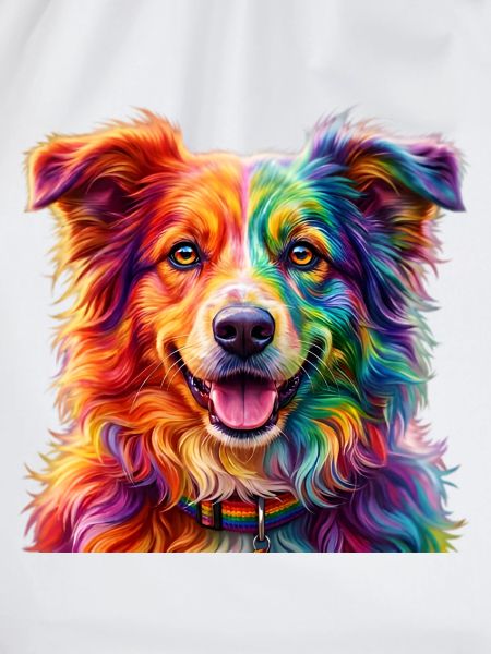 Regenbogenhund / Hund in Regenbogenfarben