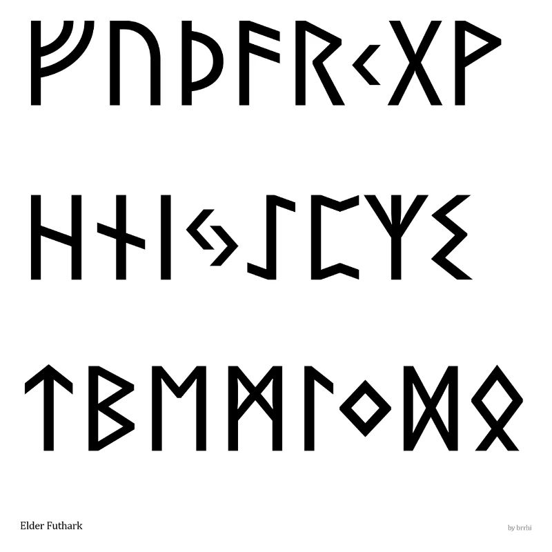 Elder Futhark (black)