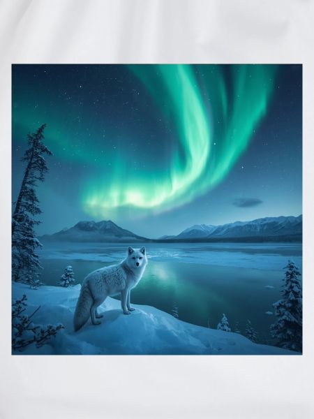 Polarfuchs — Nordlichter