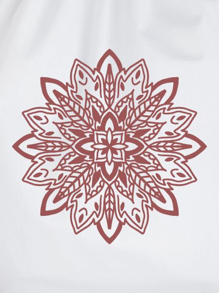Karmesinrote Mandala-Blüte