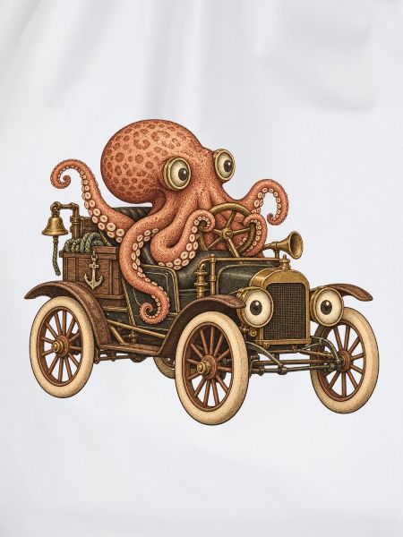 Oktopus Steampunk Auto Abenteuer